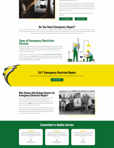 24 7 emergency electrician servi