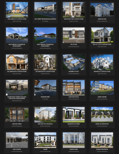 Architectural firm portfolio and