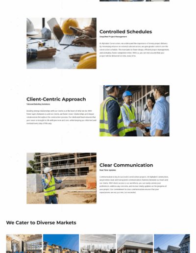 Construction markets we build al
