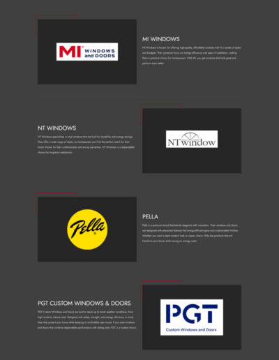 Houston window door brands top c