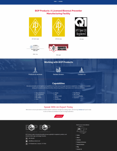 Licensed blowout preventer manuf