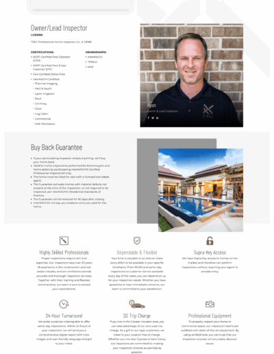 Local property inspection compan