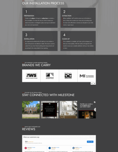 Milestone windows doors serving