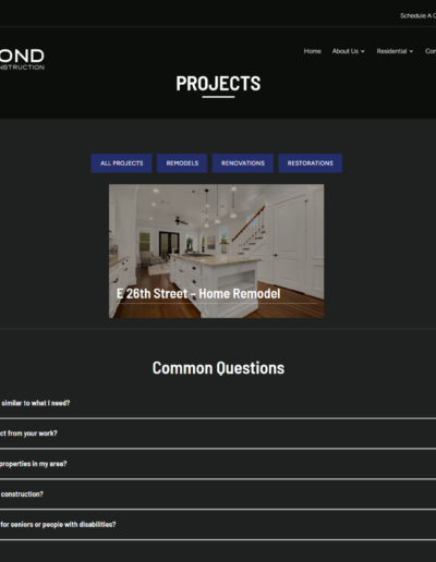 Recent remodeling projects by ha