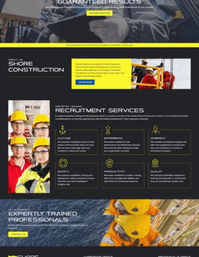 Shore construction trusted recru