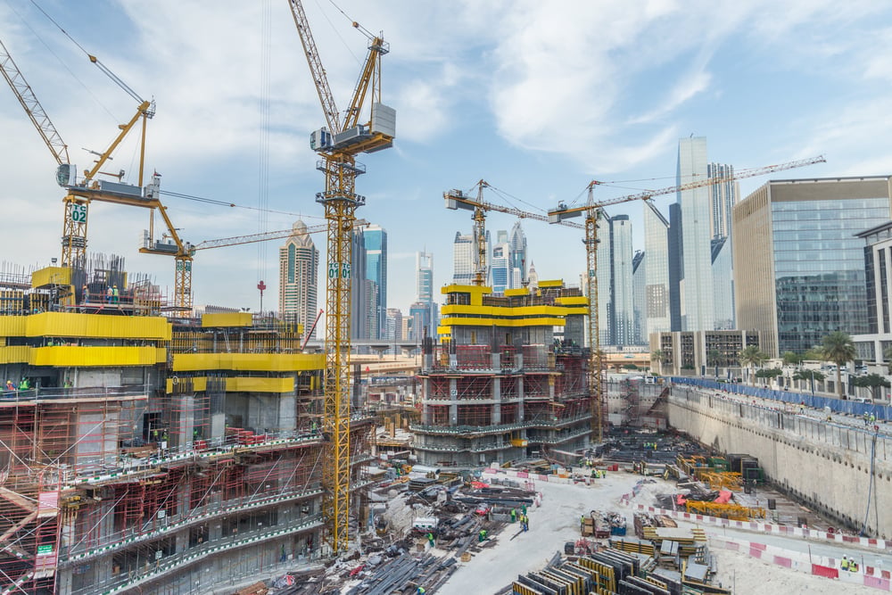 Lotsoftowercranesbuildlargeresidentialbuildings construction | construction spike Lotsoftowercranesbuildlargeresidentialbuildings construction